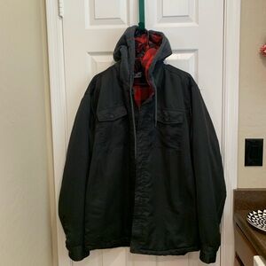 Airwalk Black and Red Lightweight Shirt Jacket